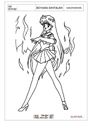 Sailor Moon boyama sayfaları